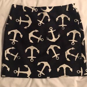 j.crew nautical skirt